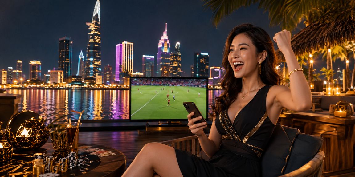 Ánh đèn neon và màn hình điện tử tại khu vực giải trí ban đêm ở TP. Hồ Chí Minh